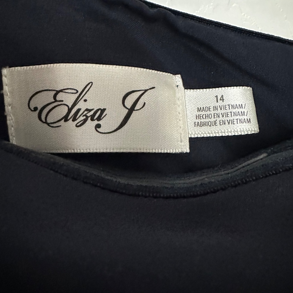 Navy Eliza J Dress – Size 14 – Classic Elegant Style - Picture 3 of 4